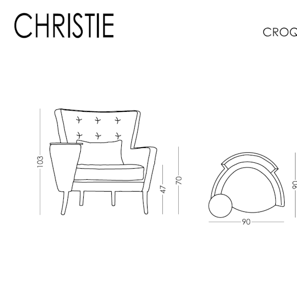 Fama ,Christie' Sessel - verschiedenste Stoffe & Farben möglich