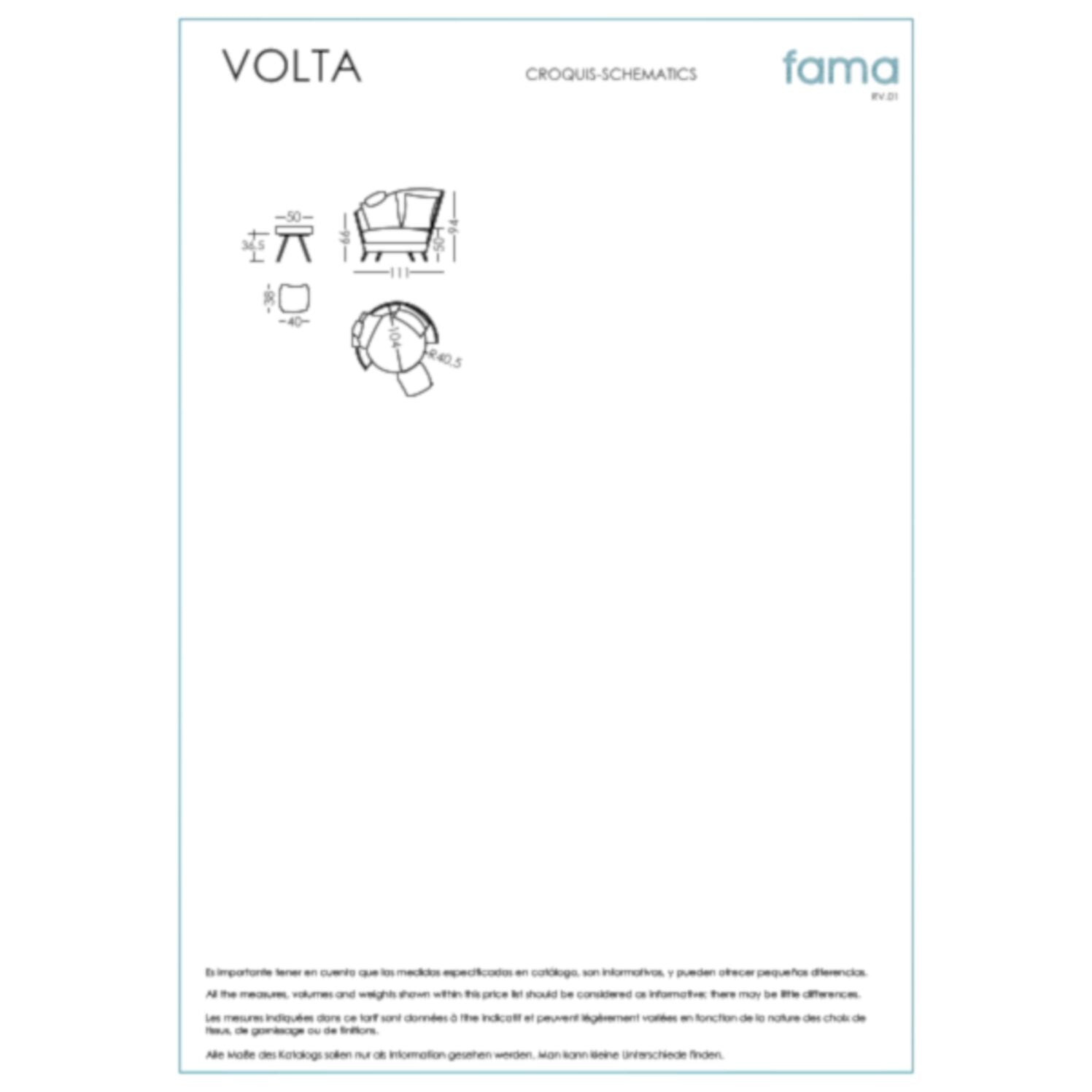 Fama ,Volta' Sessel - verschiedenste Stoffe & Farben möglich