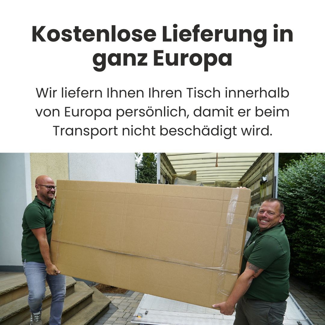 "Bert-Henk" -  Massivholztisch aus 3 breiten Bohlen