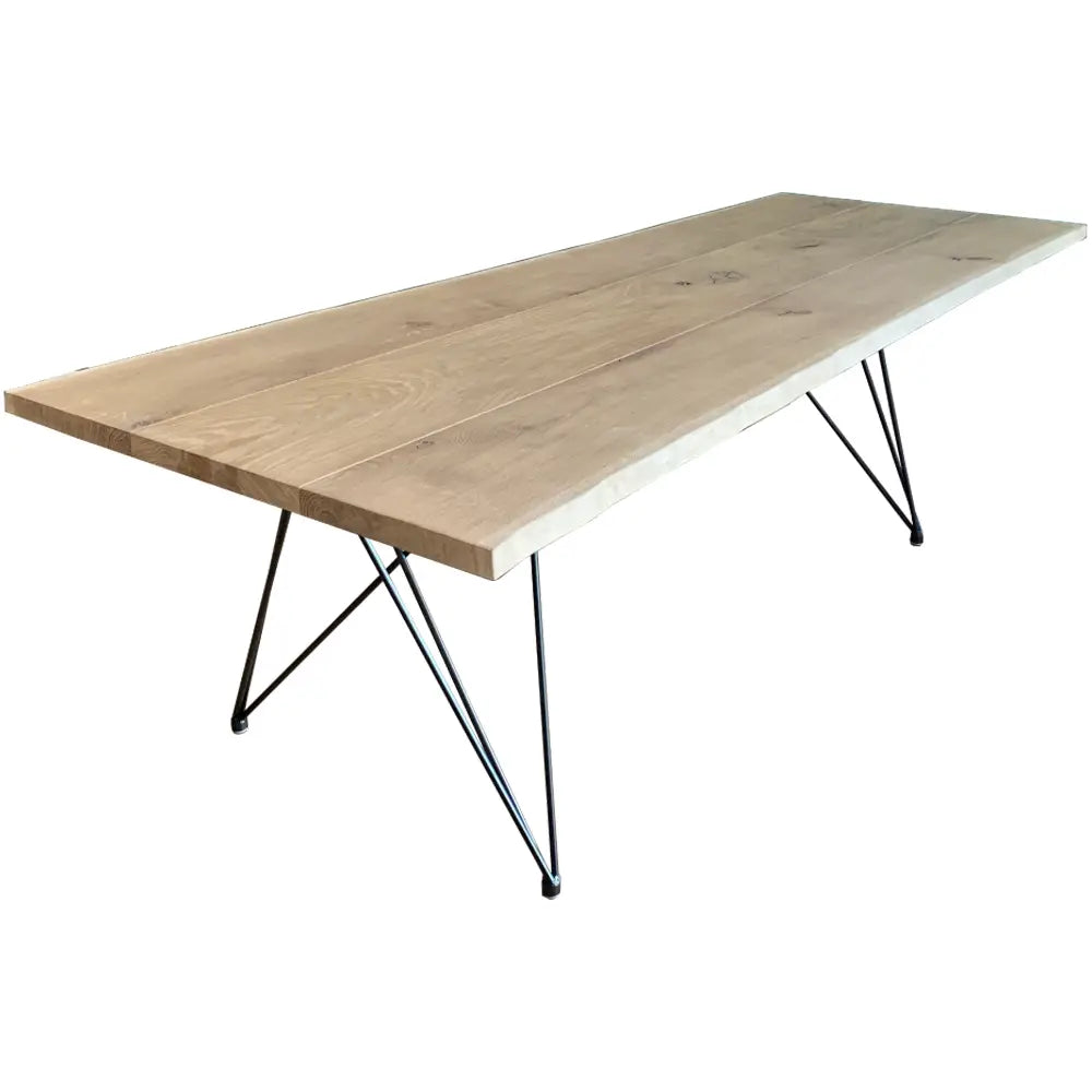 "Bert-Henk" -  Massivholztisch aus 3 breiten Bohlen