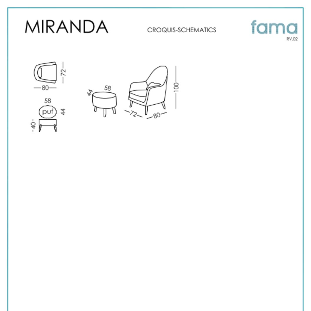 Fama ,Miranda' Sessel - verschiedenste Stoffe & Farben möglich